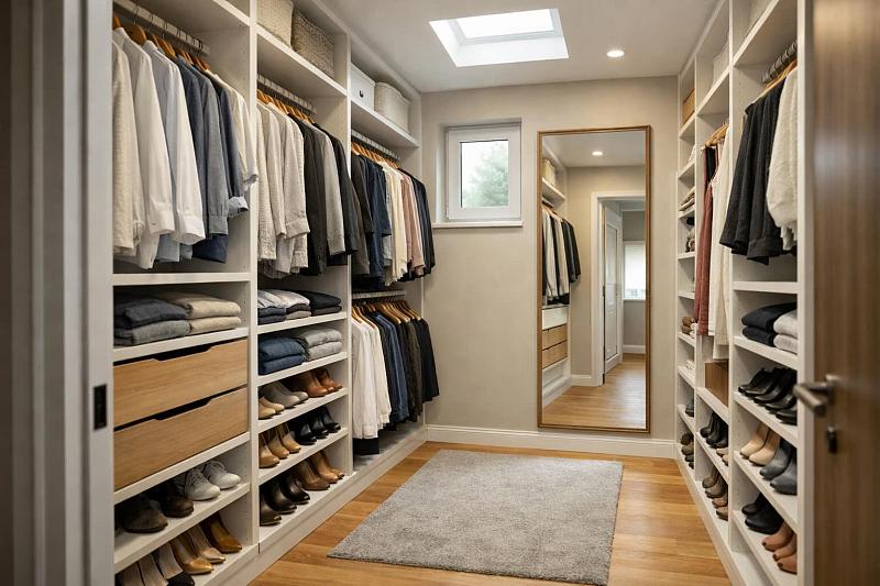 Obraz Garderoba walk-in – jak zaplanować